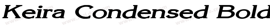 Keira Condensed Bold Italic字体转换